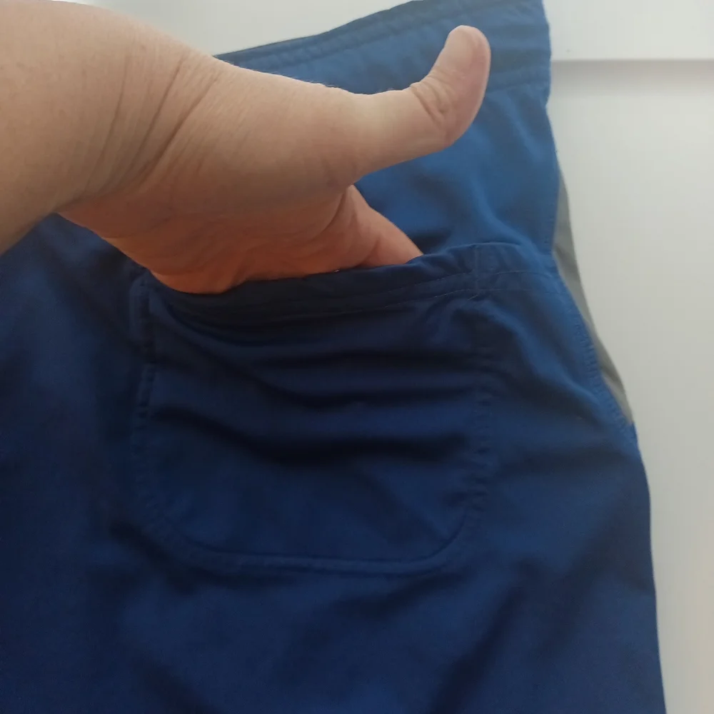 Nike Dri-Fit LA Color Block Blue/Gray Shorts Size Large
